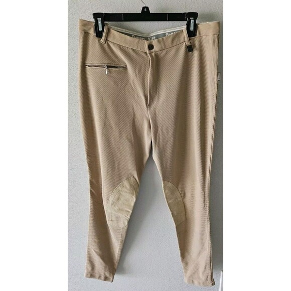 Devon Aire Beige Riding Pants Women's Breeches  Size 32L Tan - Picture 1 of 11